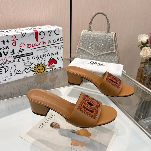 Replica Dolce & Gabbana D&G Slippers For Women #1472626 $92.00 USD for Wholesale