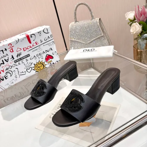 Wholesale Dolce &amp; Gabbana D&amp;G Slippers For Women #1472628 $92.00 USD, Wholesale Quality Replica Dolce &amp; Gabbana D&amp;G Slippers