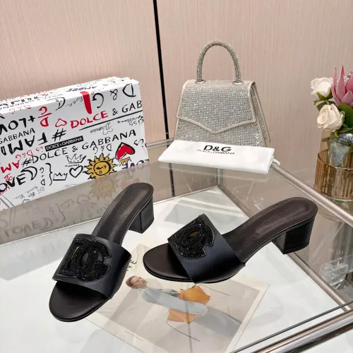 Replica Dolce & Gabbana D&G Slippers For Women #1472628 $92.00 USD for Wholesale