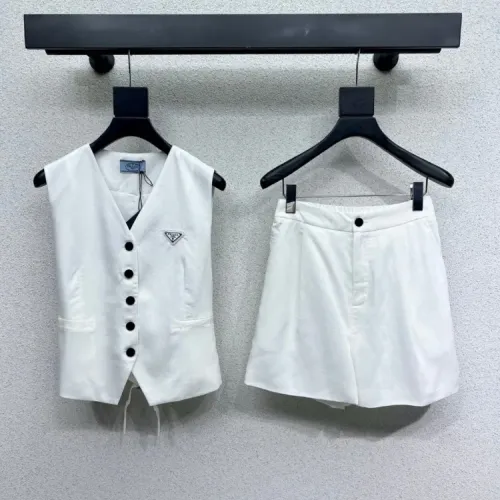 Wholesale Prada Tracksuits Sleeveless For Women #1472629 $85.00 USD, Wholesale Quality Replica Prada Tracksuits