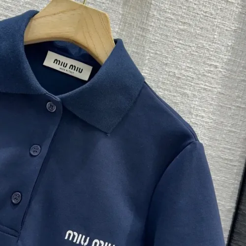 Replica MIU MIU Tracksuits Short Sleeved For Women #1472633 $80.00 USD for Wholesale