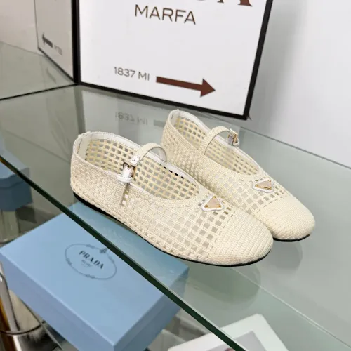 Wholesale Prada Flat Shoes For Women #1472637 $85.00 USD, Wholesale Quality Replica Prada Flat Shoes