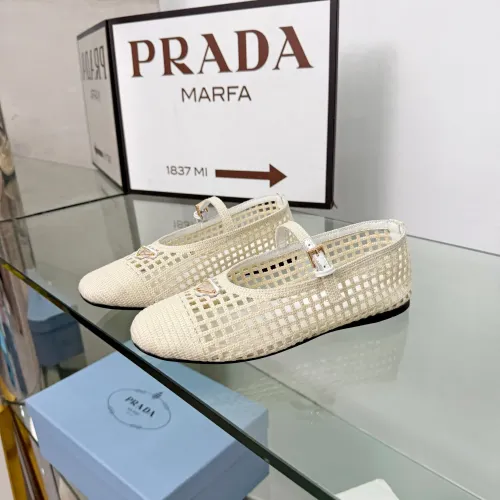 Replica Prada Flat Shoes For Women #1472637 $85.00 USD for Wholesale