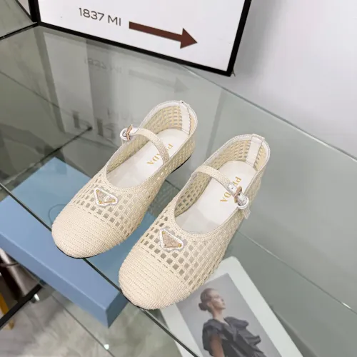 Replica Prada Flat Shoes For Women #1472637 $85.00 USD for Wholesale