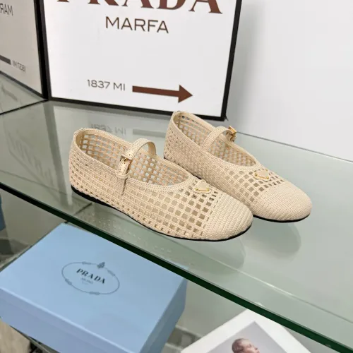 Wholesale Prada Flat Shoes For Women #1472638 $85.00 USD, Wholesale Quality Replica Prada Flat Shoes