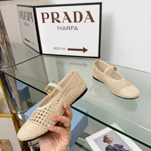Replica Prada Flat Shoes For Women #1472638 $85.00 USD for Wholesale