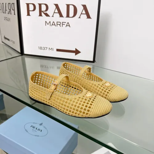 Wholesale Prada Flat Shoes For Women #1472641 $85.00 USD, Wholesale Quality Replica Prada Flat Shoes