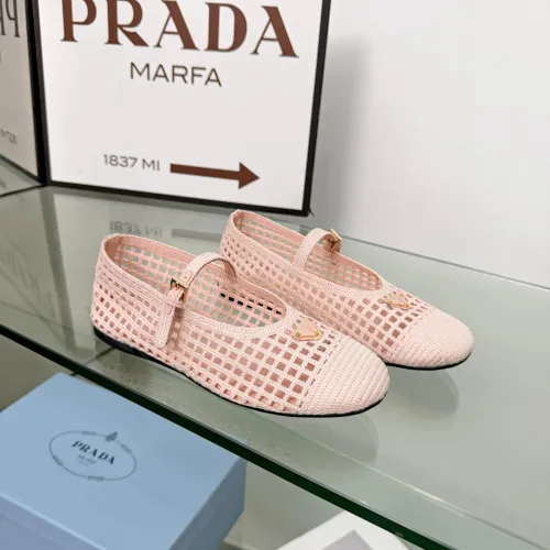 Wholesale Prada Flat Shoes For Women #1472644 $85.00 USD, Wholesale Quality Replica Prada Flat Shoes