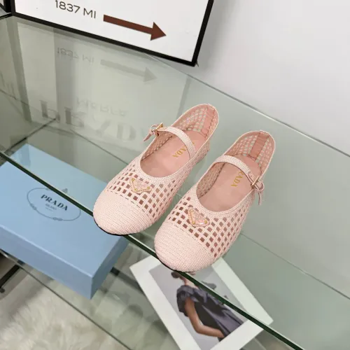 Replica Prada Flat Shoes For Women #1472644 $85.00 USD for Wholesale
