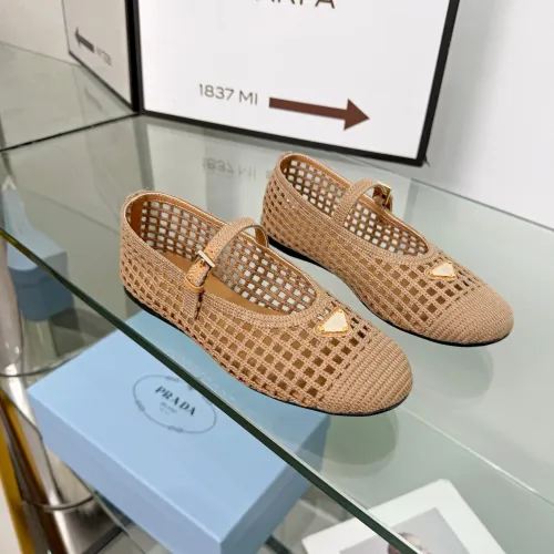 Wholesale Prada Flat Shoes For Women #1472646 $85.00 USD, Wholesale Quality Replica Prada Flat Shoes