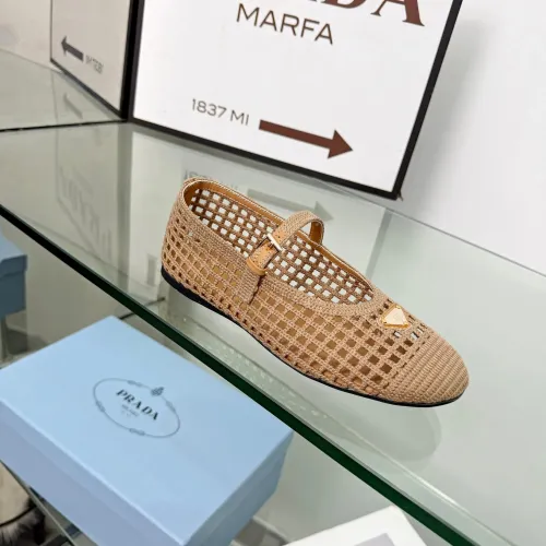 Replica Prada Flat Shoes For Women #1472646 $85.00 USD for Wholesale