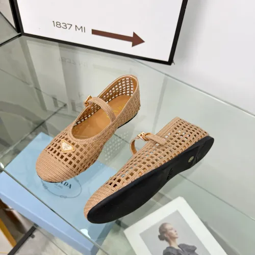 Replica Prada Flat Shoes For Women #1472646 $85.00 USD for Wholesale