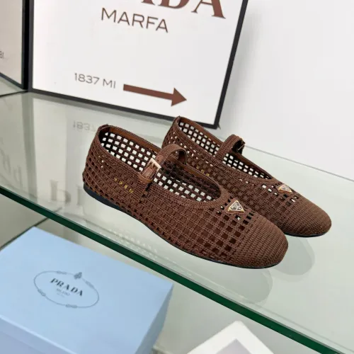Wholesale Prada Flat Shoes For Women #1472647 $85.00 USD, Wholesale Quality Replica Prada Flat Shoes
