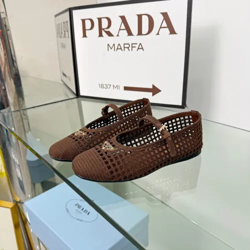 Replica Prada Flat Shoes For Women #1472647 $85.00 USD for Wholesale