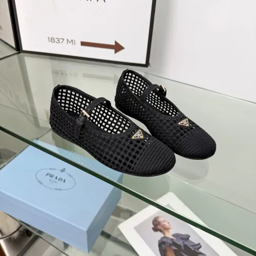 Wholesale Prada Flat Shoes For Women #1472649 $85.00 USD, Wholesale Quality Replica Prada Flat Shoes