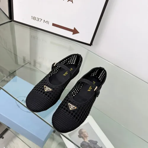Replica Prada Flat Shoes For Women #1472649 $85.00 USD for Wholesale
