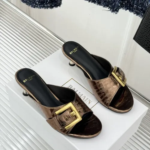 Replica Balmain Slippers For Women #1472718 $102.00 USD for Wholesale