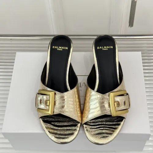 Replica Balmain Slippers For Women #1472719 $102.00 USD for Wholesale