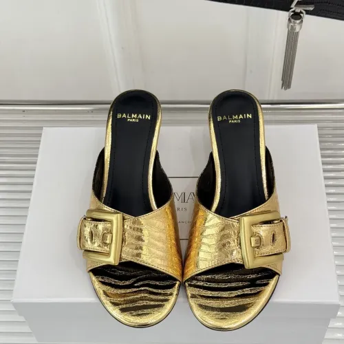 Replica Balmain Slippers For Women #1472720 $102.00 USD for Wholesale