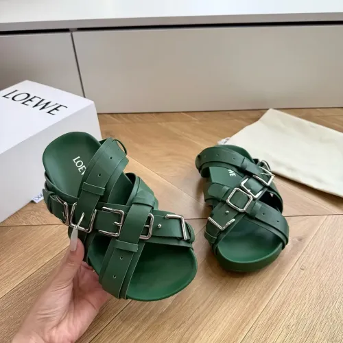 Replica LOEWE Slippers For Women #1472761 $98.00 USD for Wholesale