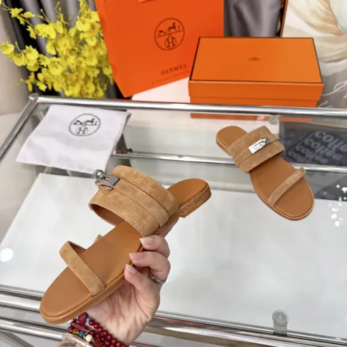 Replica Hermes Slippers For Women #1472787 $96.00 USD for Wholesale