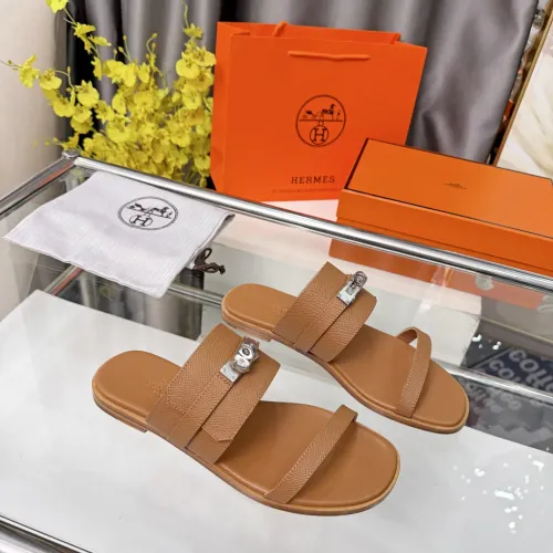 Replica Hermes Slippers For Women #1472790 $96.00 USD for Wholesale