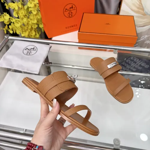 Replica Hermes Slippers For Women #1472790 $96.00 USD for Wholesale