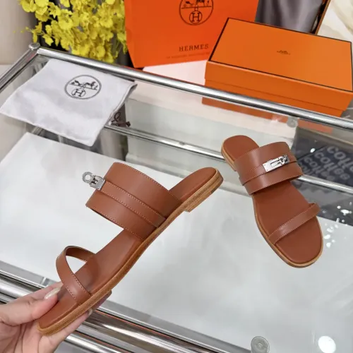 Replica Hermes Slippers For Women #1472793 $96.00 USD for Wholesale