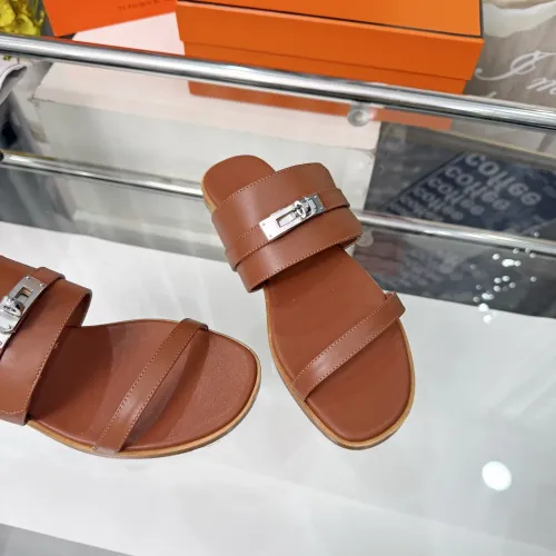 Replica Hermes Slippers For Women #1472793 $96.00 USD for Wholesale