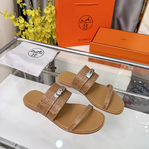 Replica Hermes Slippers For Women #1472795 $96.00 USD for Wholesale
