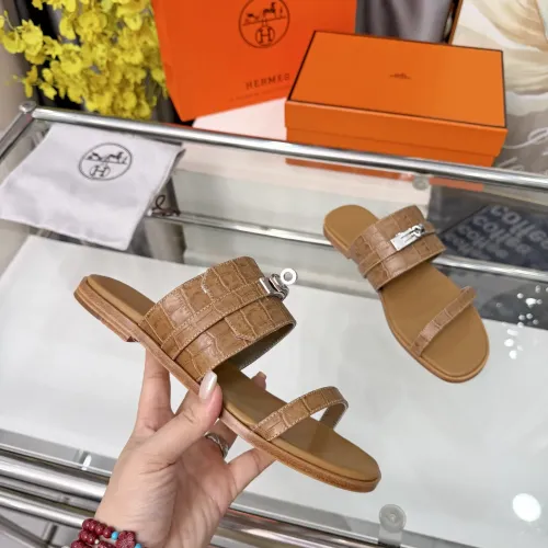Replica Hermes Slippers For Women #1472795 $96.00 USD for Wholesale