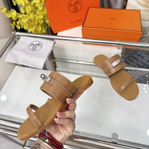 Replica Hermes Slippers For Women #1472795 $96.00 USD for Wholesale