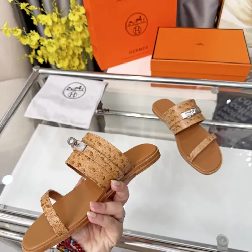 Replica Hermes Slippers For Women #1472796 $96.00 USD for Wholesale