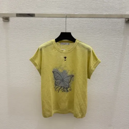 Wholesale Christian Dior T-Shirts Short Sleeved For Women #1472801 $82.00 USD, Wholesale Quality Replica Christian Dior T-Shirts