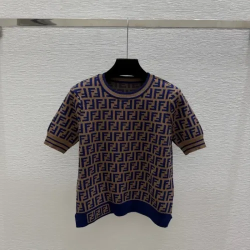 Wholesale Fendi T-Shirts Short Sleeved For Women #1472809 $80.00 USD, Wholesale Quality Replica Fendi T-Shirts