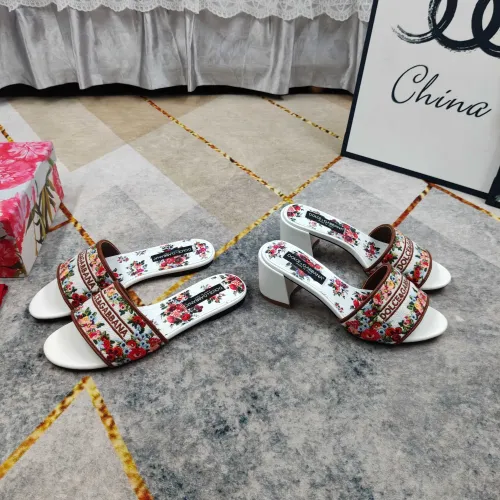 Replica Dolce & Gabbana D&G Slippers For Women #1472828 $125.00 USD for Wholesale