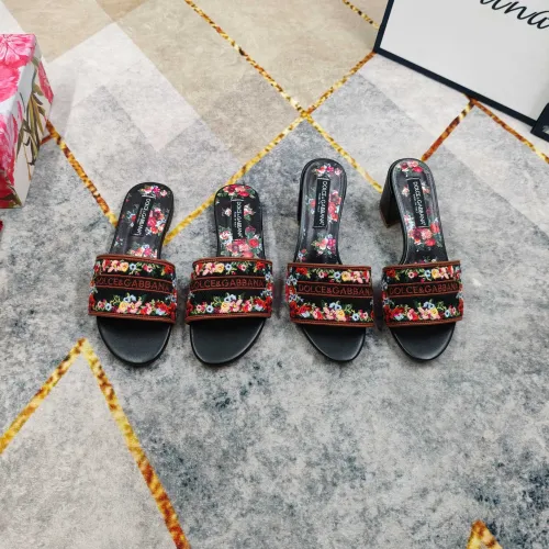 Replica Dolce & Gabbana D&G Slippers For Women #1472829 $125.00 USD for Wholesale