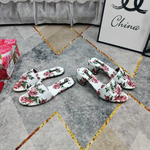 Replica Dolce & Gabbana D&G Slippers For Women #1472832 $135.00 USD for Wholesale
