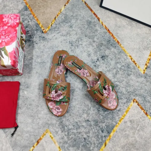 Wholesale Dolce &amp; Gabbana D&amp;G Slippers For Women #1472833 $135.00 USD, Wholesale Quality Replica Dolce &amp; Gabbana D&amp;G Slippers