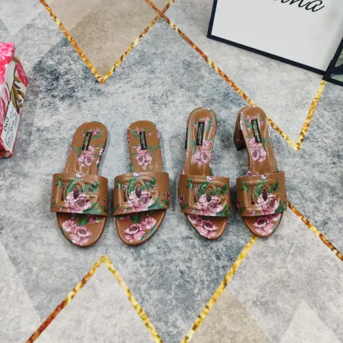 Replica Dolce & Gabbana D&G Slippers For Women #1472833 $135.00 USD for Wholesale