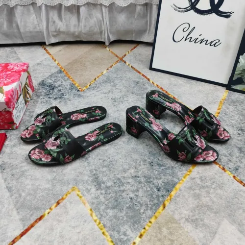 Replica Dolce & Gabbana D&G Slippers For Women #1472834 $135.00 USD for Wholesale