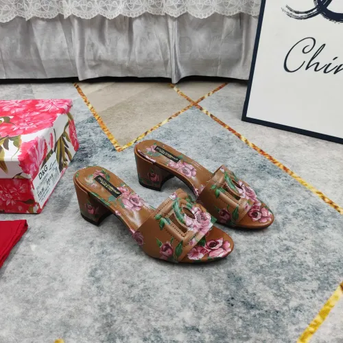 Wholesale Dolce &amp; Gabbana D&amp;G Slippers For Women #1472836 $135.00 USD, Wholesale Quality Replica Dolce &amp; Gabbana D&amp;G Slippers