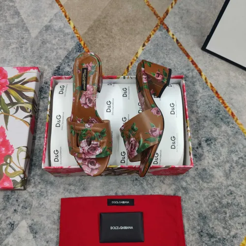 Replica Dolce & Gabbana D&G Slippers For Women #1472836 $135.00 USD for Wholesale