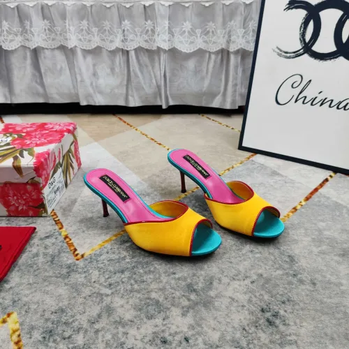 Wholesale Dolce &amp; Gabbana D&amp;G Slippers For Women #1472842 $115.00 USD, Wholesale Quality Replica Dolce &amp; Gabbana D&amp;G Slippers