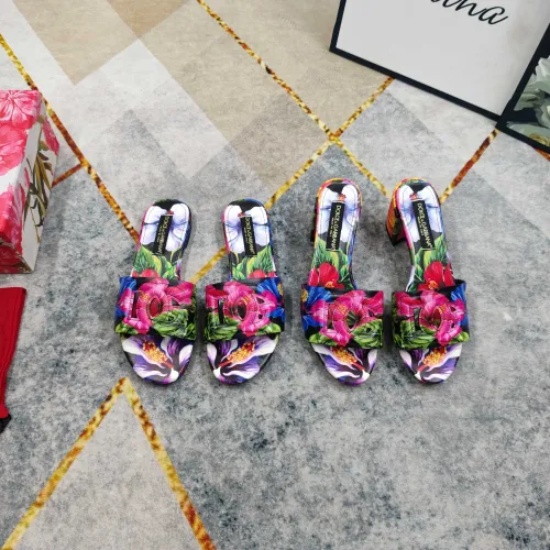 Replica Dolce & Gabbana D&G Slippers For Women #1472848 $135.00 USD for Wholesale