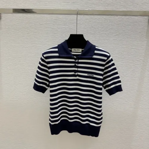 Wholesale MIU MIU T-Shirts Short Sleeved For Women #1472860 $80.00 USD, Wholesale Quality Replica MIU MIU T-Shirts