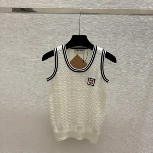Wholesale MIU MIU T-Shirts Sleeveless For Women #1472868 $82.00 USD, Wholesale Quality Replica MIU MIU T-Shirts