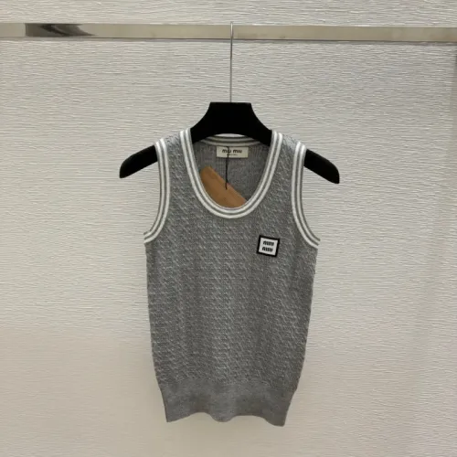 Wholesale MIU MIU T-Shirts Sleeveless For Women #1472869 $82.00 USD, Wholesale Quality Replica MIU MIU T-Shirts