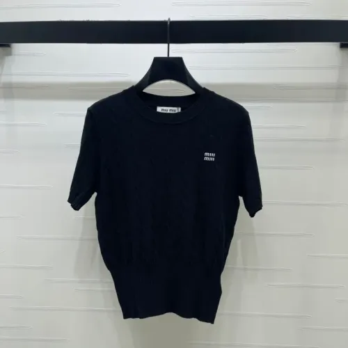 Wholesale MIU MIU T-Shirts Short Sleeved For Women #1472887 $85.00 USD, Wholesale Quality Replica MIU MIU T-Shirts