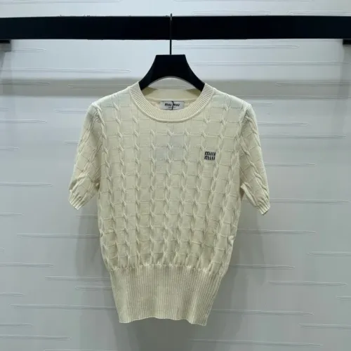 Wholesale MIU MIU T-Shirts Short Sleeved For Women #1472888 $85.00 USD, Wholesale Quality Replica MIU MIU T-Shirts